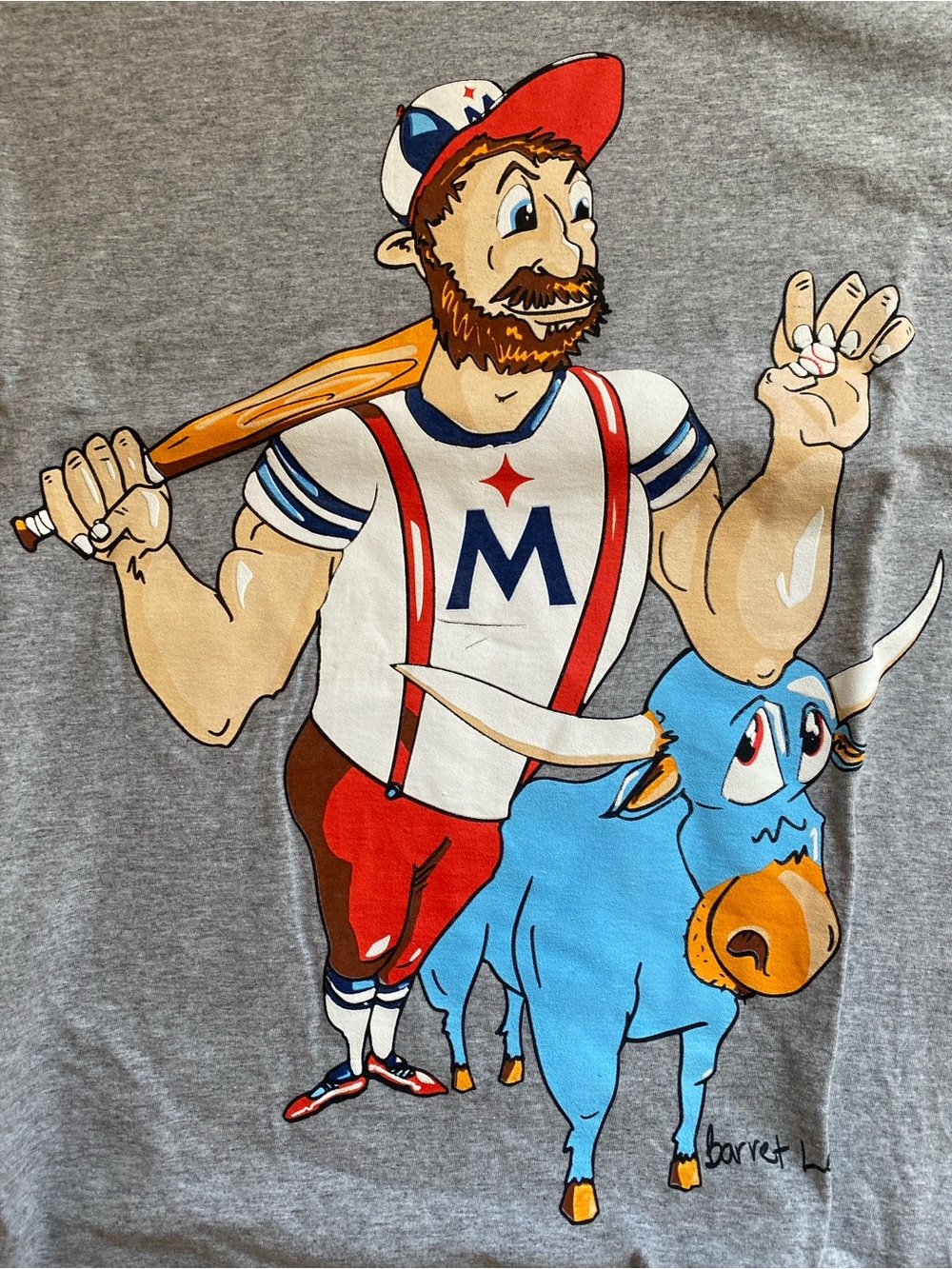 2023 SGA Minnesota Twins T-Shirt Paul Bunyan/Babe by Barret Lee size XL